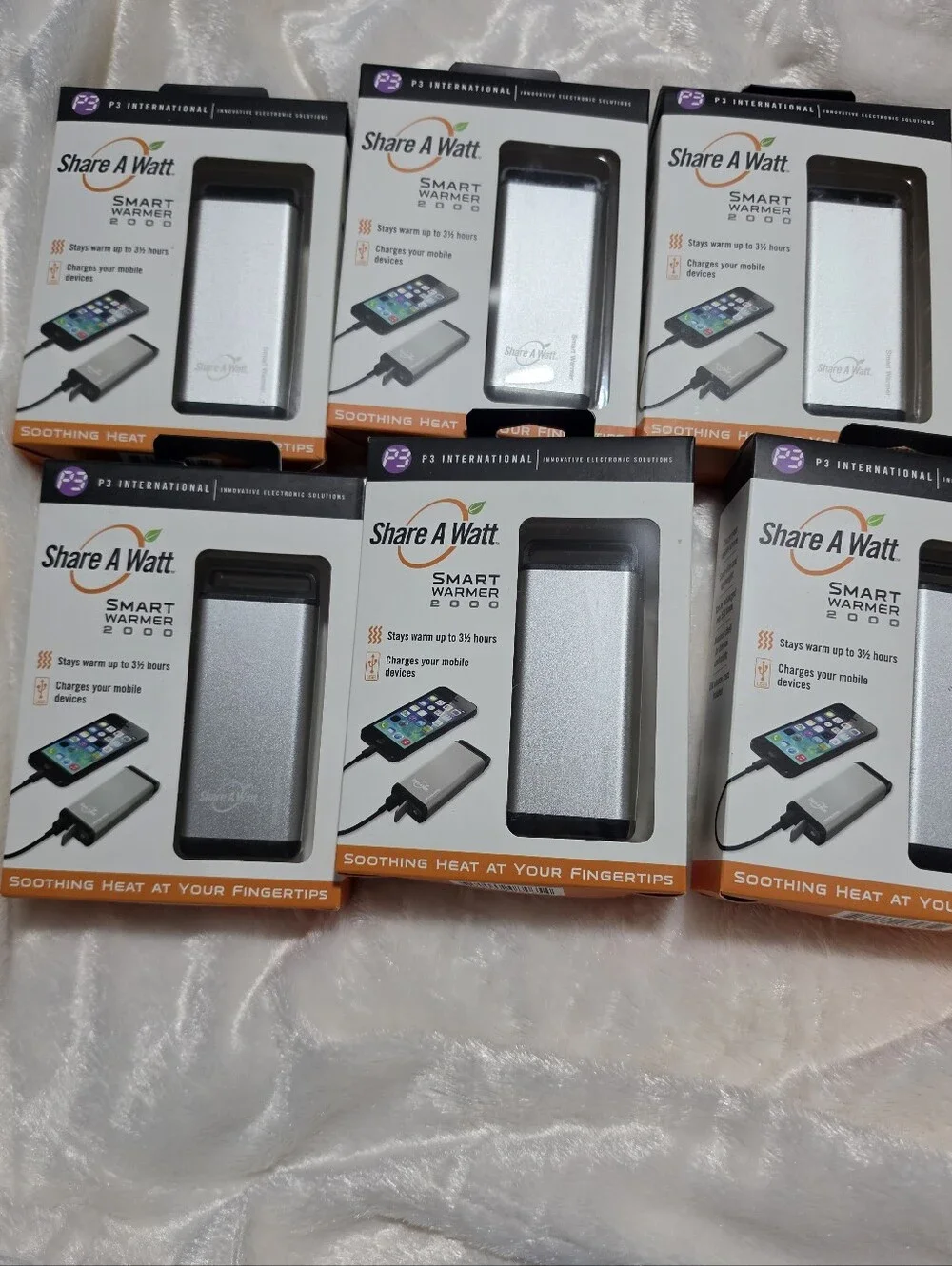 Smart Warmer 2000 Portable Hand Warmer & Power Bank - Silver